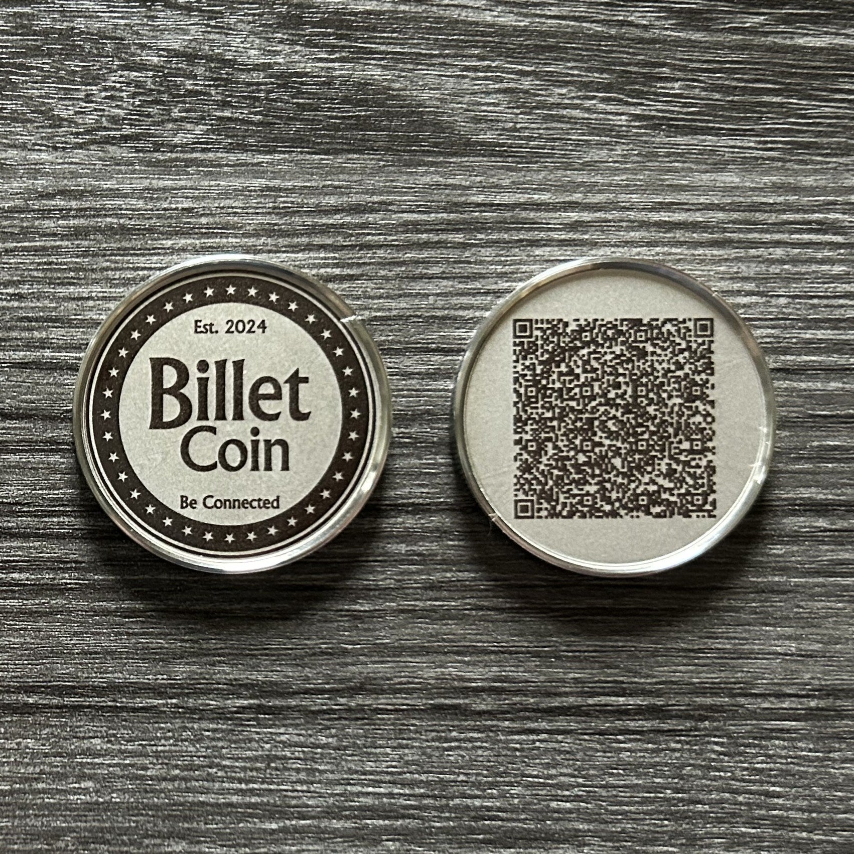 Billet Coin with QR Code
